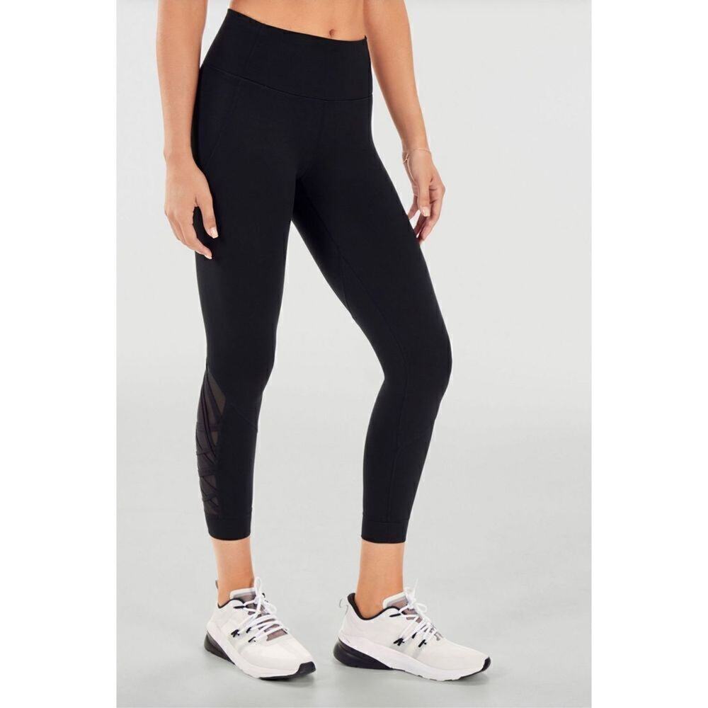 Yummie Leggings Full Length With Lacing & Contrast inserts Size Small